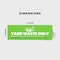 Fuel Stickers Yard Waste Sticker for Trash Bins, with Helpful Reminders, Outdoor, Hvy-Dty, 6''x2'', 4PK Z-462YARD-4PK - alternate 2